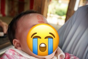 赤ちゃんの初山参りの写真