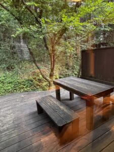 栃木・那須「茜庵」宿泊レポ｜ウッドデッキ