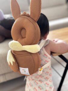 【モンポケ・転倒防止 洗えるよちよちリュック】イーブイ・使ってみた写真