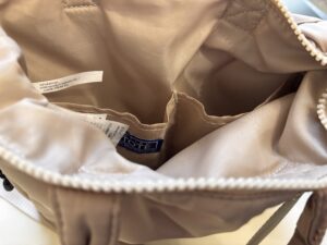 モンポケ ルートート スクエアパフトート　マザーズバッグ・内部