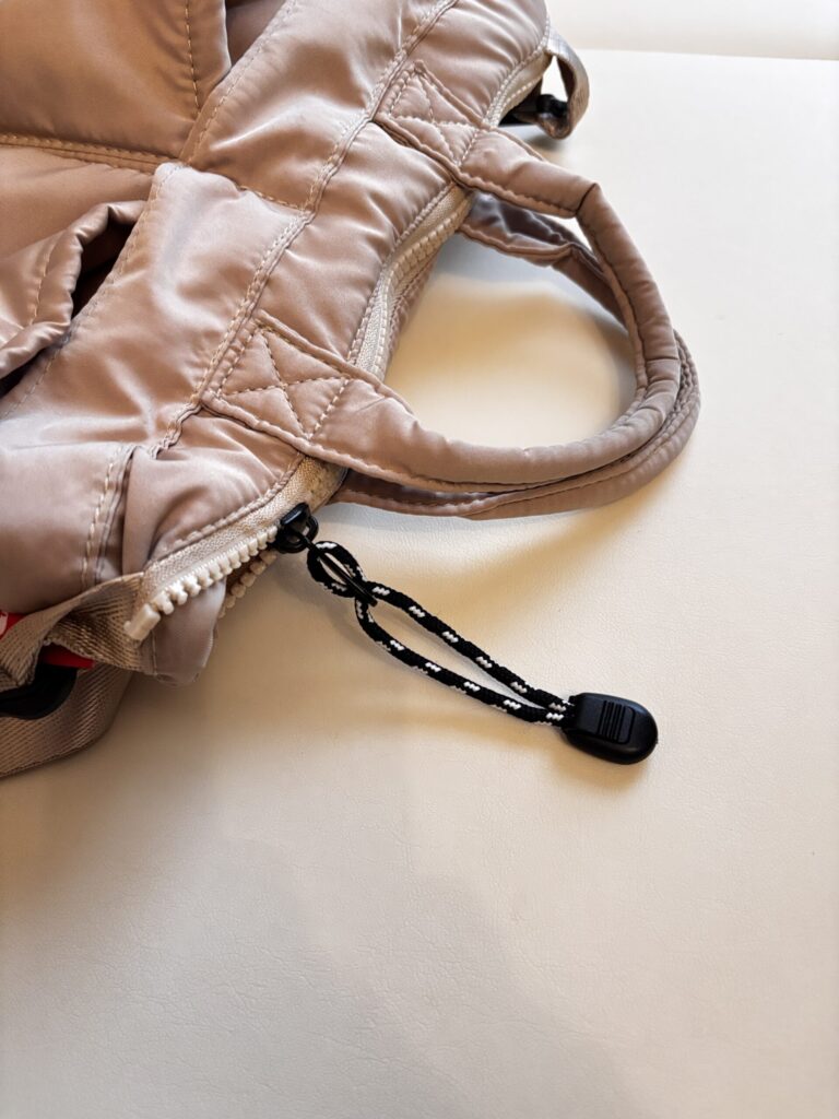 モンポケ ルートート スクエアパフトート　マザーズバッグ・チャック