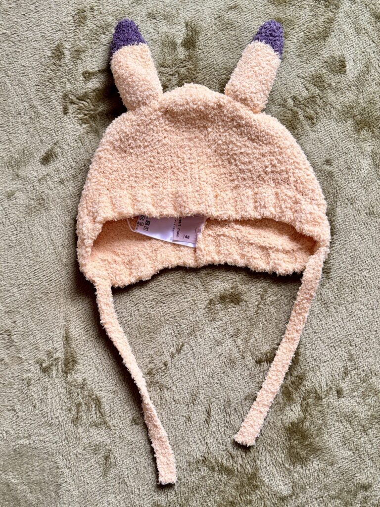 モンポケ×petit main（プティマイン）購入品レビュー・耳付きニット帽
