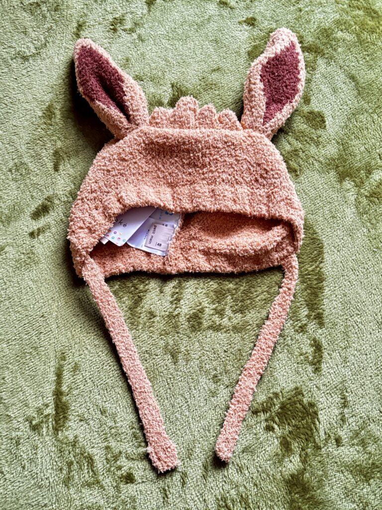 モンポケ×petit main（プティマイン）購入品レビュー・耳付きニット帽