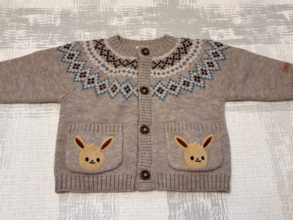 2026秋モンポケ×petit main購入品・ニットカーディガン