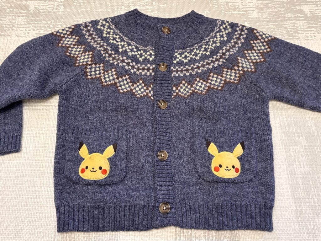 2026秋モンポケ×petit main購入品・ニットカーディガン
