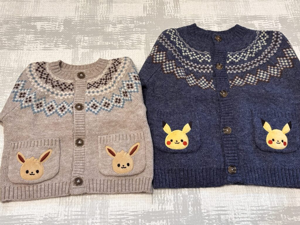 2026秋モンポケ×petit main購入品・ニットカーディガン